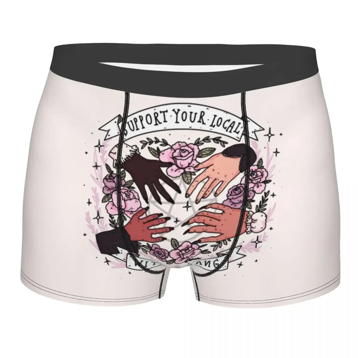 Bats In The Night Boxer Shorts For Homme 3D Printed Male Halloween Goth Occult Witch Underwear Panties Briefs Soft Underpants