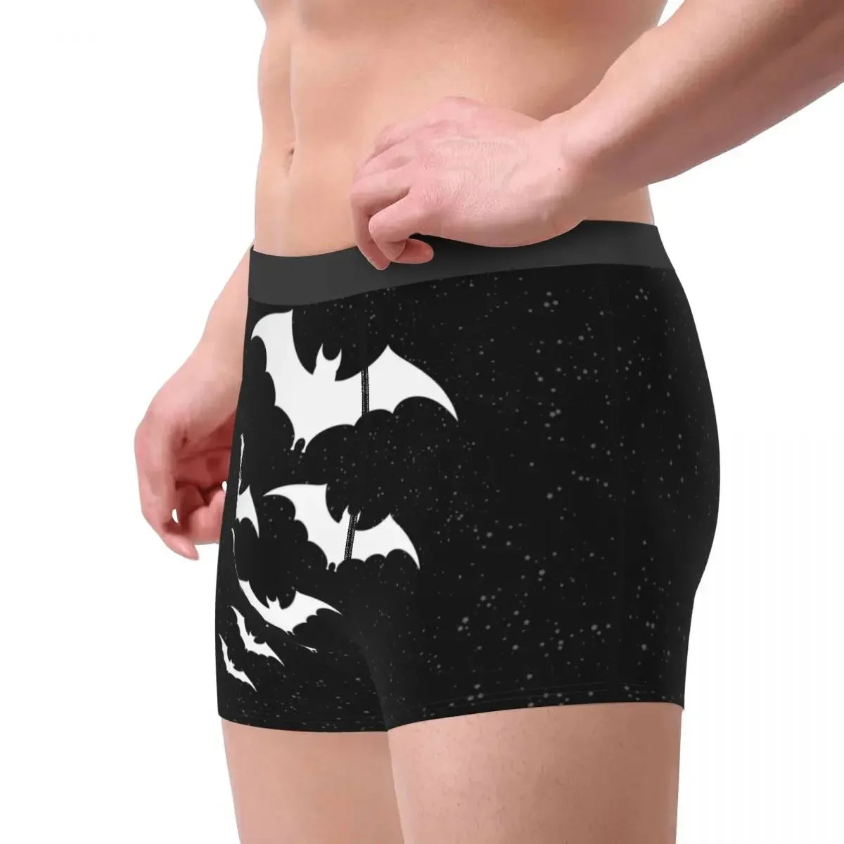 Bats In The Night Boxer Shorts For Homme 3D Printed Male Halloween Goth Occult Witch Underwear Panties Briefs Soft Underpants