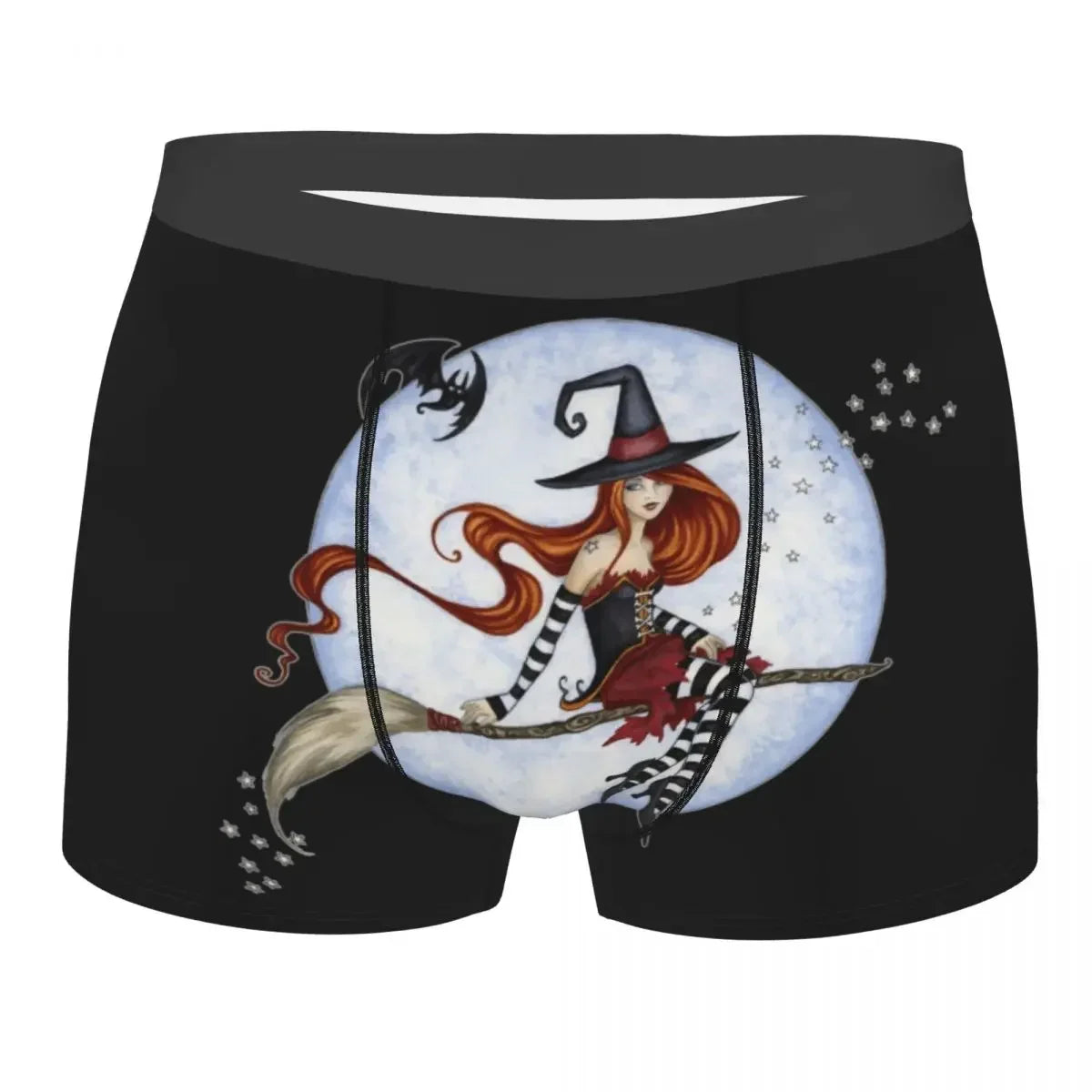 Bats In The Night Boxer Shorts For Homme 3D Printed Male Halloween Goth Occult Witch Underwear Panties Briefs Soft Underpants