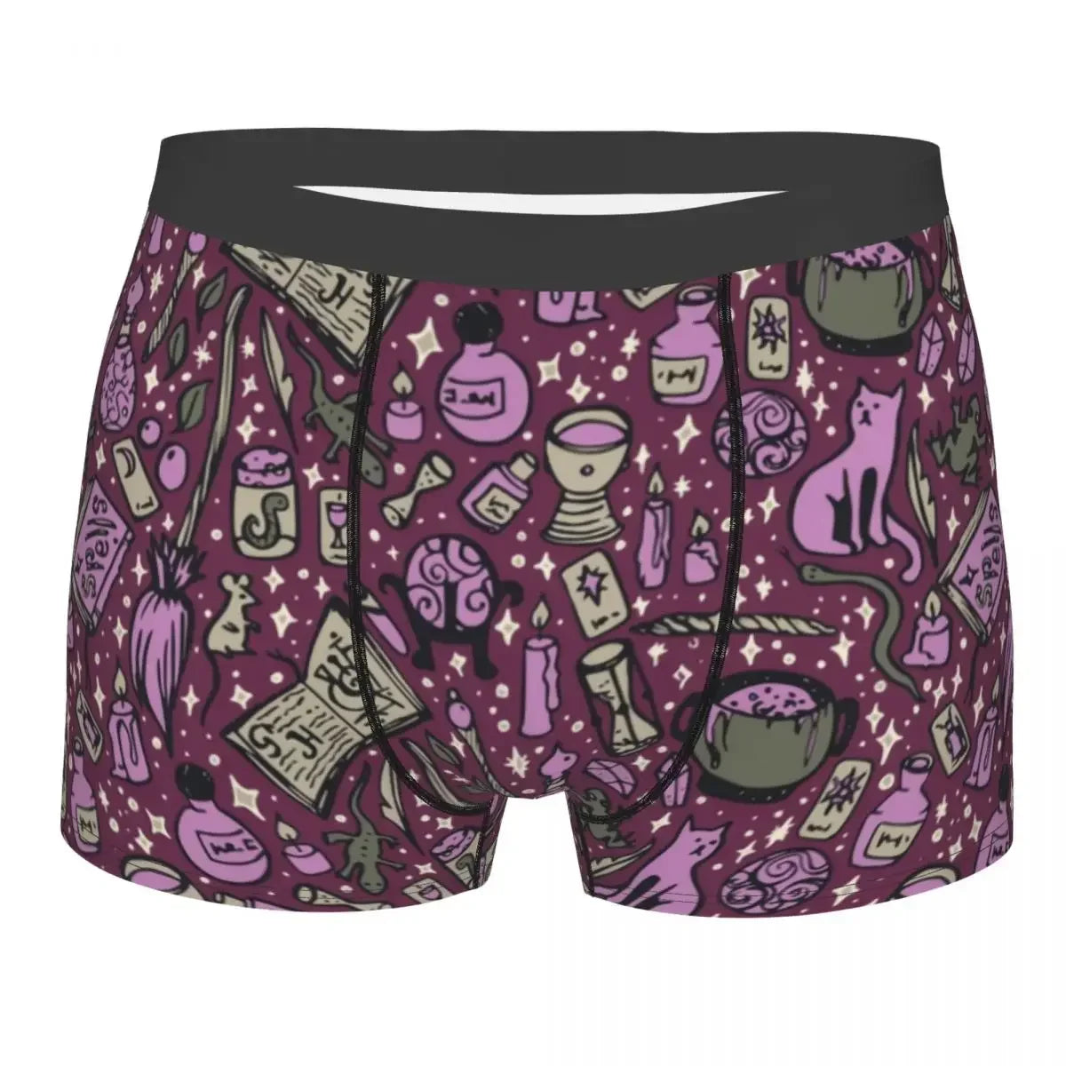 Bats In The Night Boxer Shorts For Homme 3D Printed Male Halloween Goth Occult Witch Underwear Panties Briefs Soft Underpants